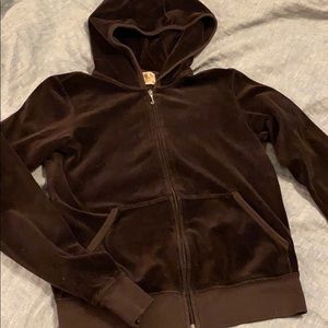 Vintage velour JUICY SUIT - rich chocolate